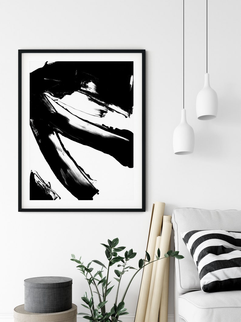 Black and White Printable Art Instant Download, Abstract Art, Abstract ...