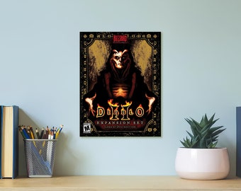 Diablo 2 Lord of Destruction Box Art Stampa di alta qualità 8,5 "x 11"