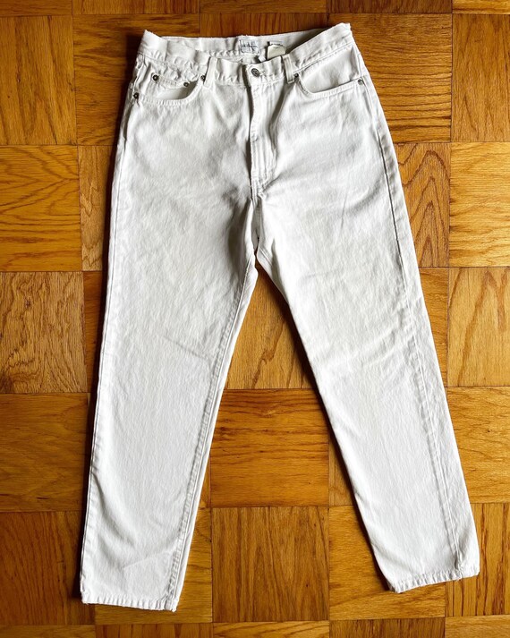 90’s white Calvin Klein jeans, 30” waist - image 3