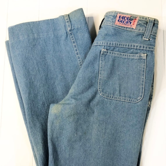 1970’s faded glory flare blue jeans / 27” waist