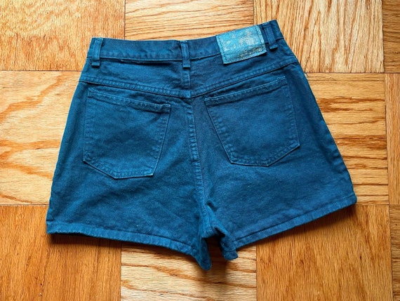 90’s denim shorts by Moda Intl, teal and turquois… - image 6