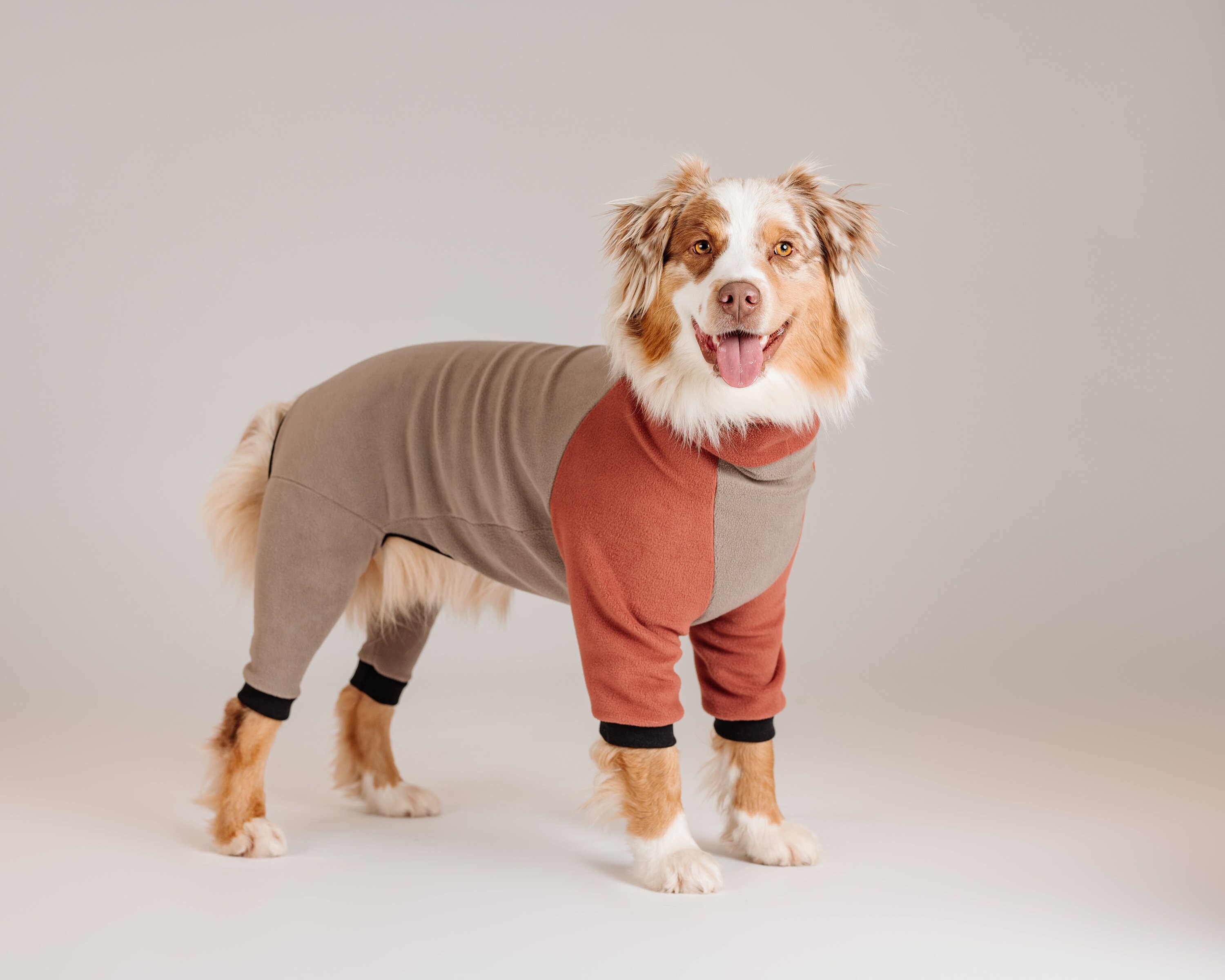 Dog fleeces with clearance legs