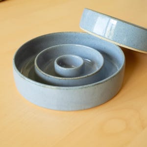 Interactive dog bowl, ceramic slow feeder