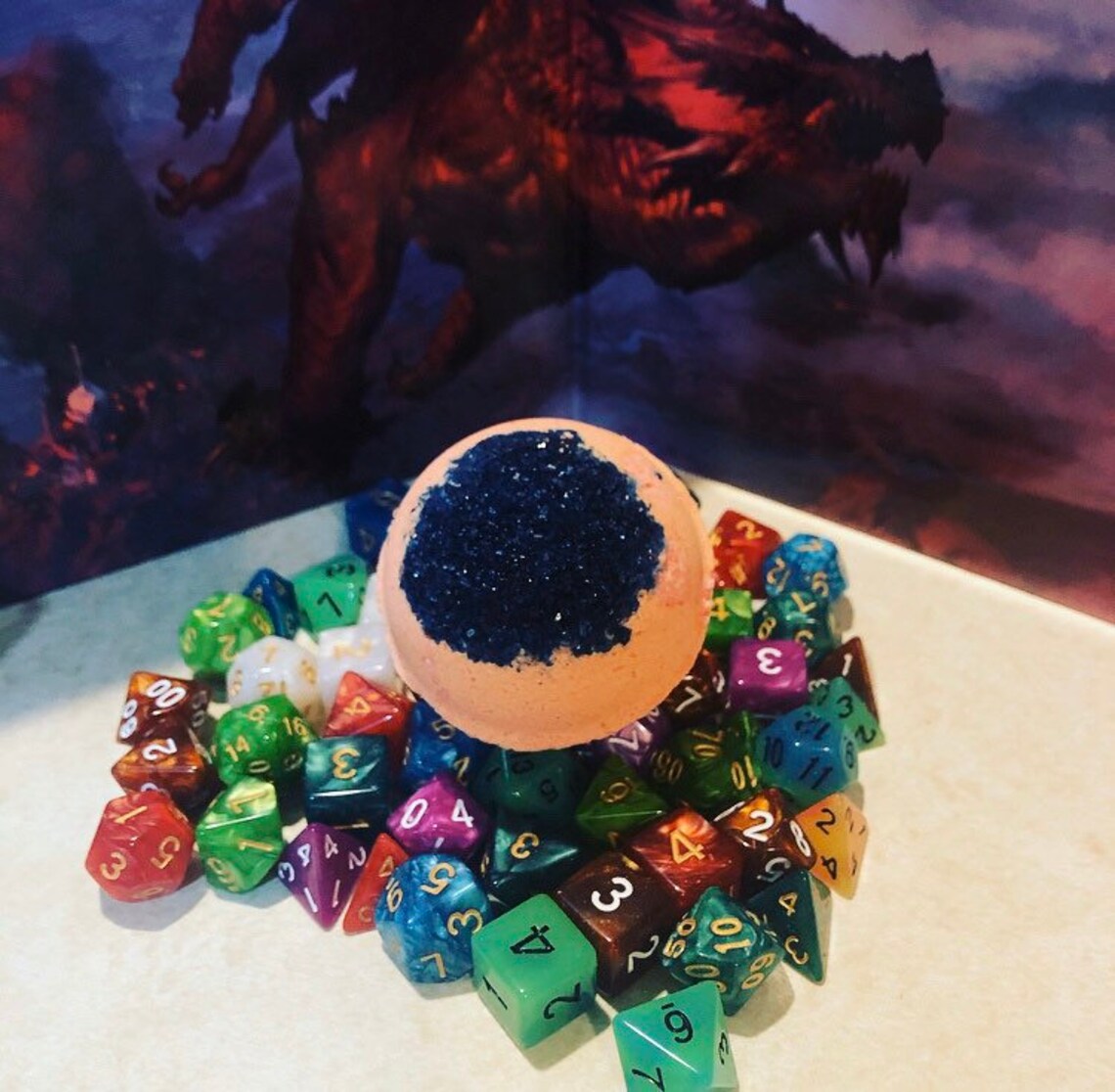 D&D Dice Bath Bombs Etsy