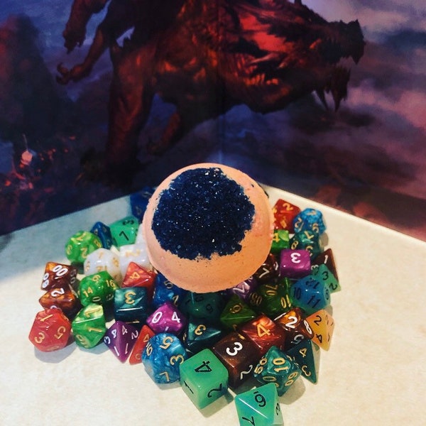 D&D dice bath bombs