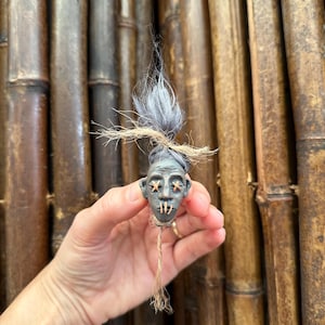 Shrunken Head Tiki Magnet