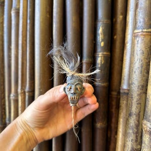Shrunken Head Tiki Magnet