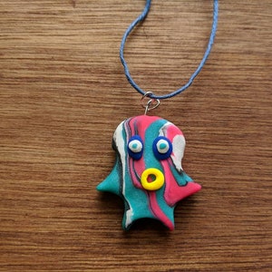 Claylien Necklace "Sydney" on Hemp Cord
