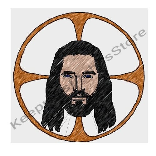 Jesus Embroidery File Etsy