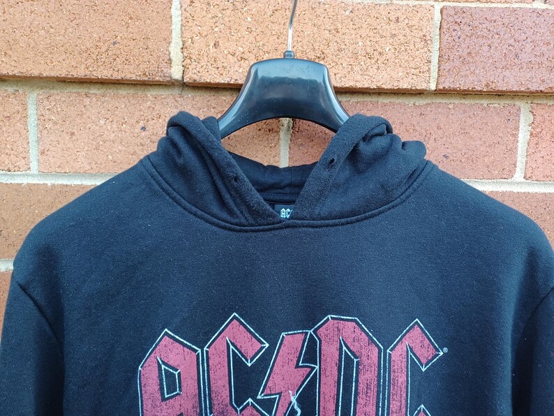 Classic AC/DC Black Hoodie, Size S - Etsy