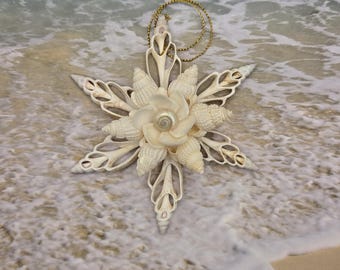 Seashell Snowflake Ornament
