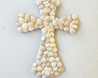 Seashell Cross Hanging Decor