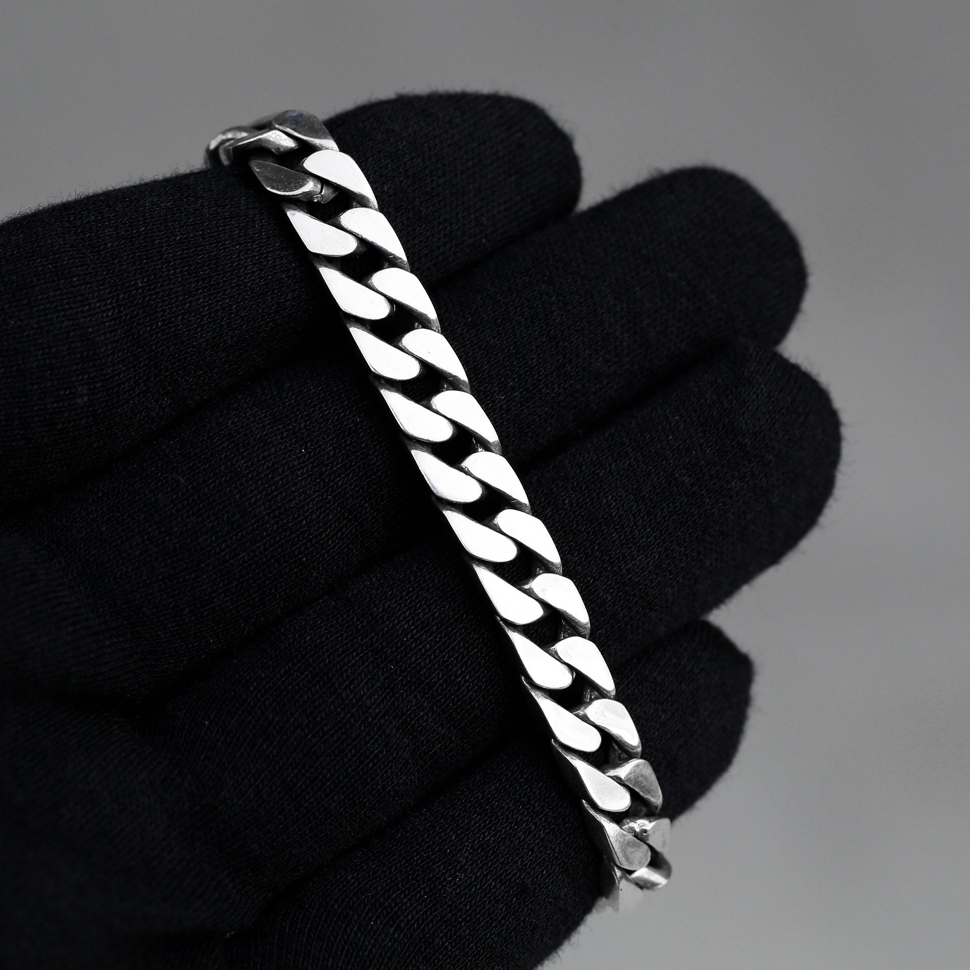 Mens Stainless Steel Cuban Link Chain Bracelet 7-11 Inch, 13mm Or 15mm Wide, Iced Out Look