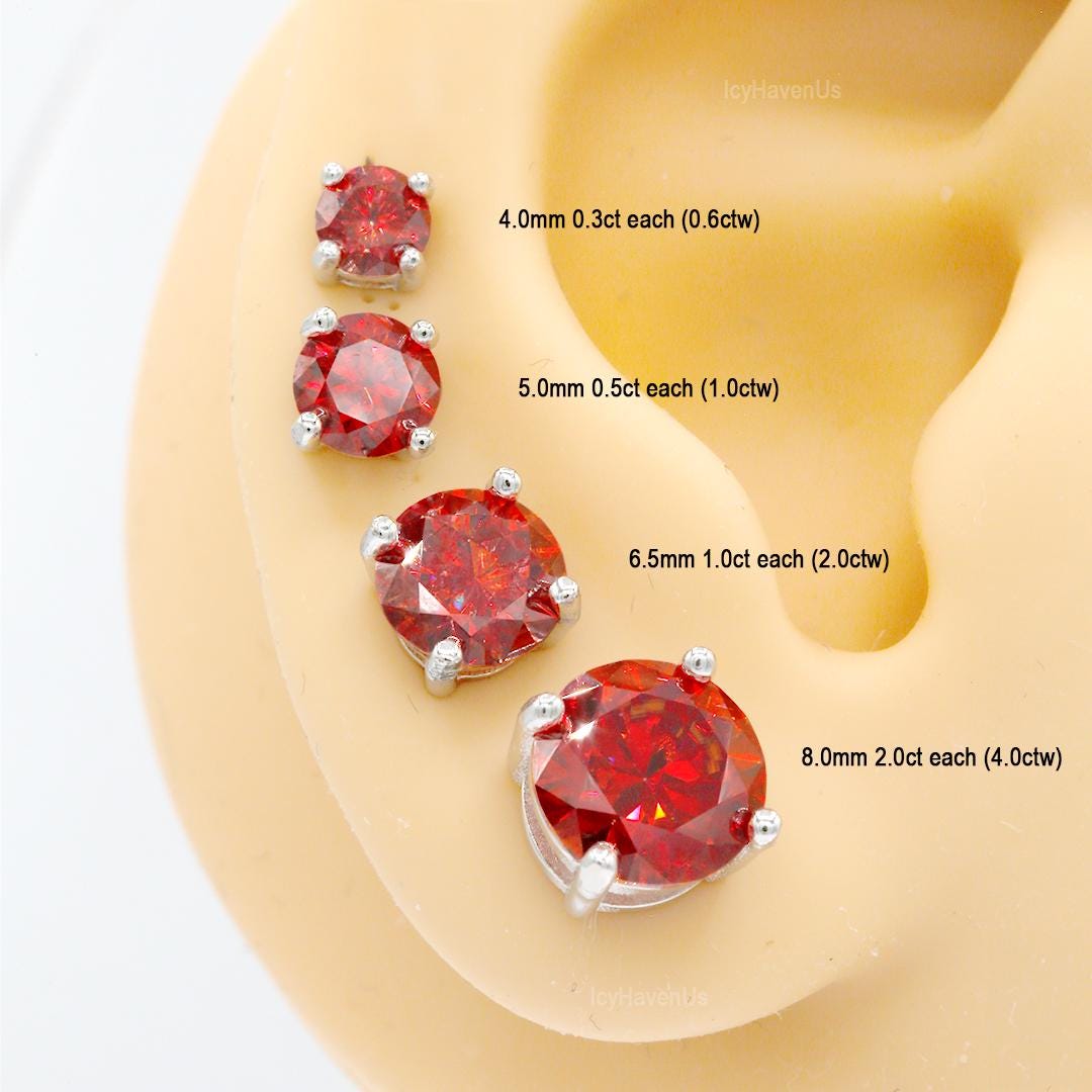 Moissanite 925 Sterling Silver Butterfly Stud Earrings main image 1