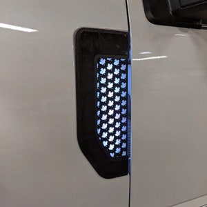 LED Canada Fender Badge Set - Für 2017-2021 Ford® F250®, F350®, F450® - Weiße LEDs