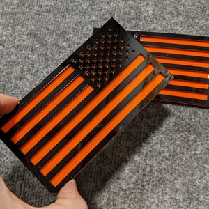Dual-Layer American Flag Fender Badges Pair - Universal Fitment - Choose your Colors