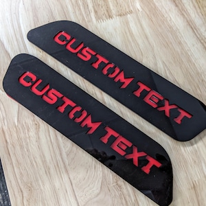 Custom Text Hood Badges - Fits 2019-2022 Ram 1500®