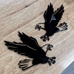 Badges d'icônes d'aigle - Paire
