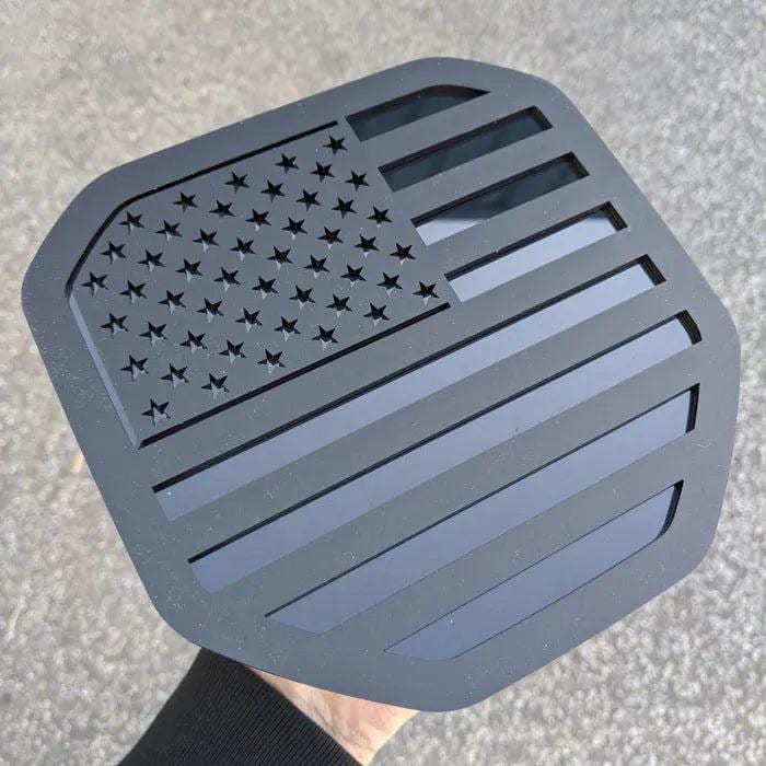 American Flag Badge - Fits 2019+ (5th Gen) Dodge® Ram® Tailgate -1500, 2500, 3500 - Choose your Colors