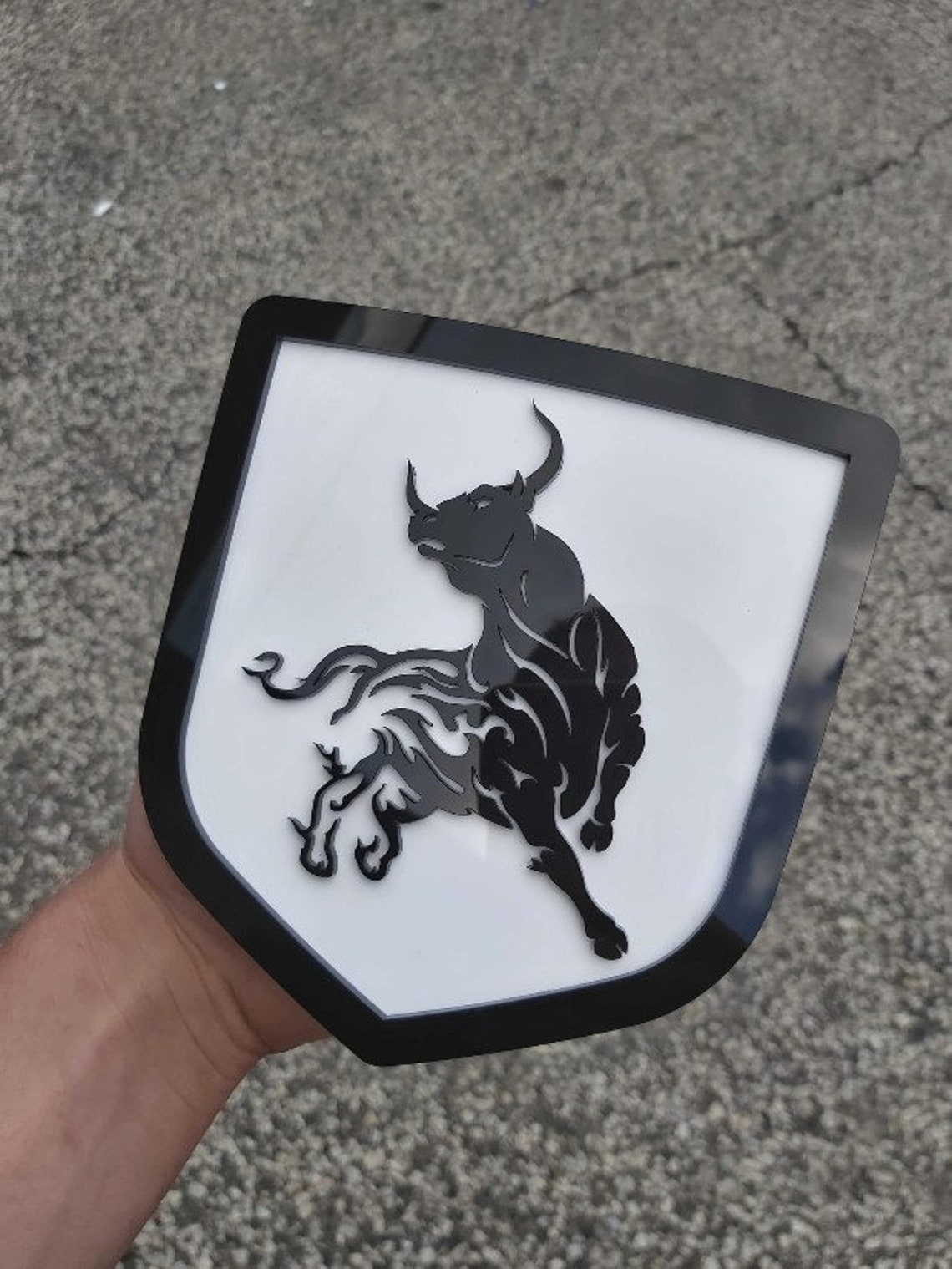 Charging Bull Badge Fits 20092018 Dodge® Ram® Tailgate Etsy UK