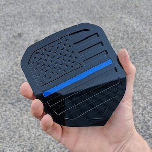 American Flag Badge - Fits 2013-2018 Dodge® Ram® Grille - 1500, 2500, 3500 - Thin Blue Line