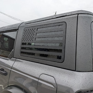 Rear Window Overlay Pair - American Flag - Fits 2021+ Bronco®