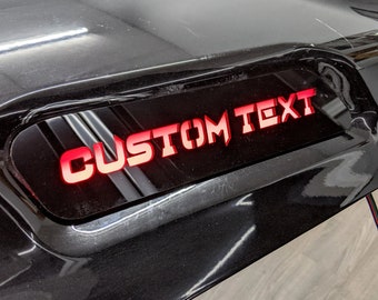 Custom Text LED Hood Badges - Fits 2019-2023 Ram 1500®