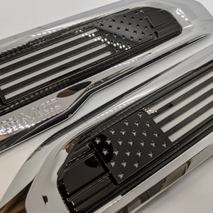American Flag Badge Inserts - Fits 2020 GMC 2500, 3500 HD