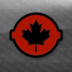 Nissan Titan Tailgate Emblem - Fits 2016-2024 Trucks - Canada Maple Leaf Badge