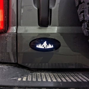 LED Oval Replacement Illuminated Yeti - Fits 2021 + Bronco - Black