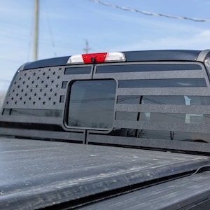 Revestimiento para camioneta con bandera estadounidense - Ventana trasera - Compatible con Super Duty 2017-2022