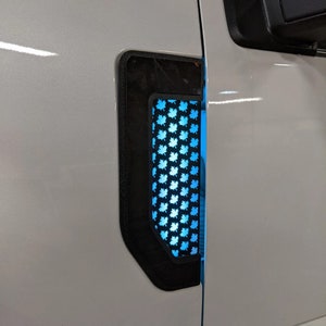 LED Canada Fender Badge Set - Fits 2017-2021 Ford® F250®, F350®, F450® - Black