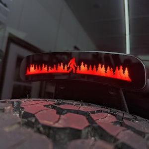 Third Brake Light Overlay Emblem - Yeti Forest - Fits 2021 + Bronco - Black