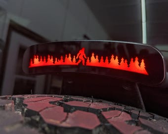 Emblema de superposición para tercera luz de freno - Yeti Forest - Compatible con Bronco 2021 y posteriores - Negro