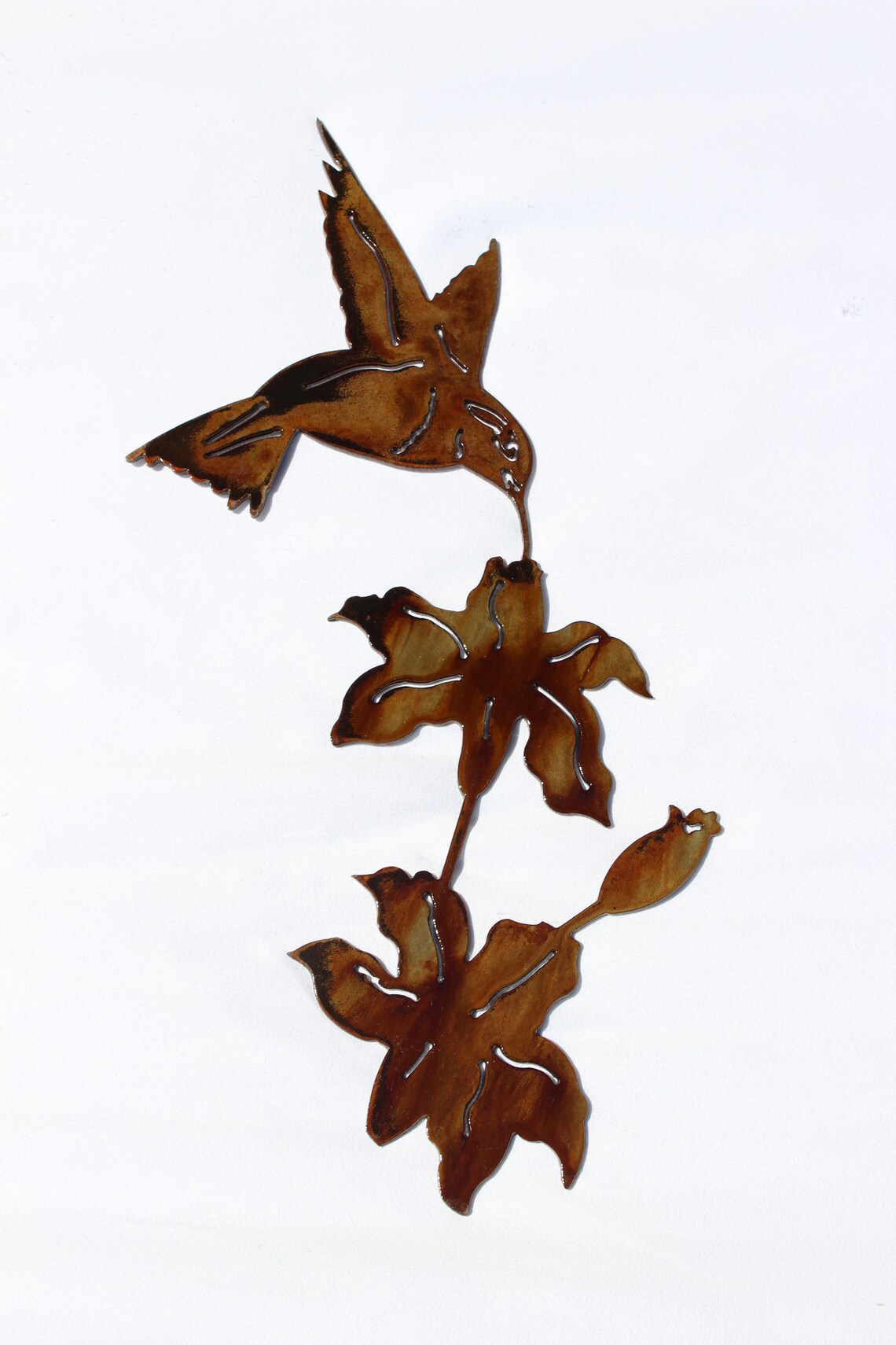 Hummingbird Metal Wall Art Etsy