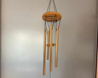 Wooden Wind Chime with Metal Tubes (58 cm)