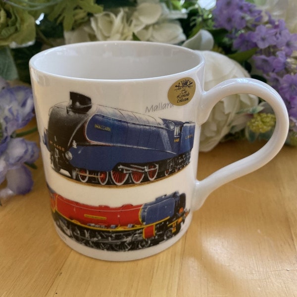 Classic Trains - Fine China Mug - Birthday or Father's Day Gift for Train Enthusiast