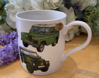 Classic 4 x 4 Motor - Fine China Mug - Christmas/Birthday Day Gift