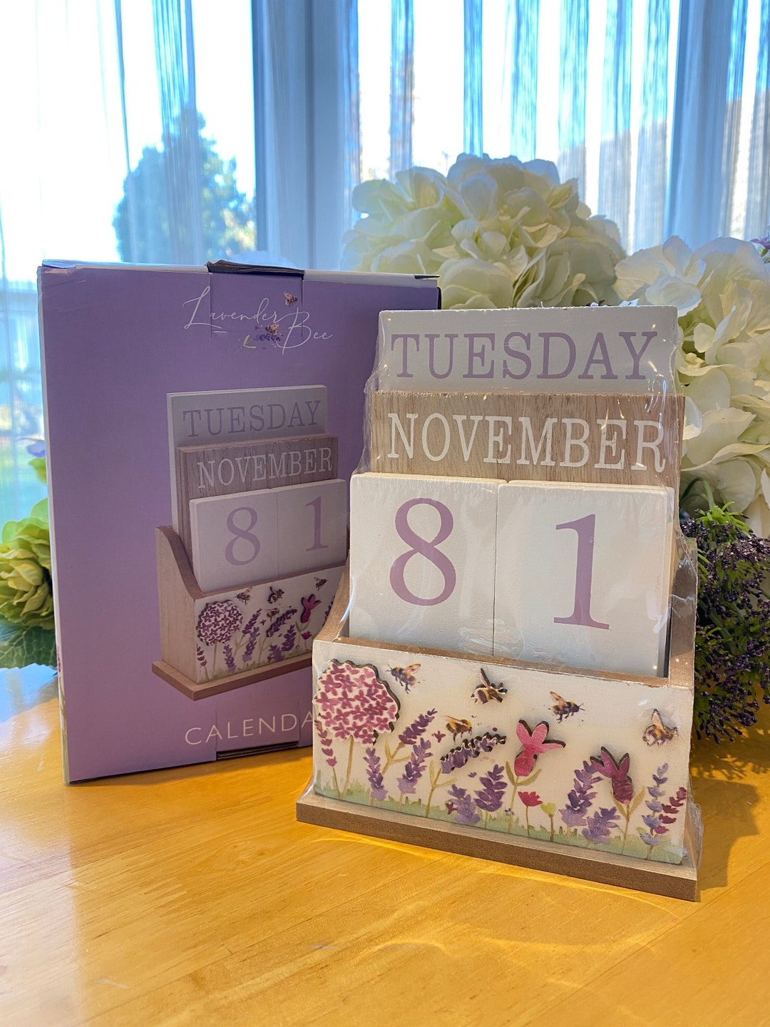 Wooden Block Perpetual Calendar