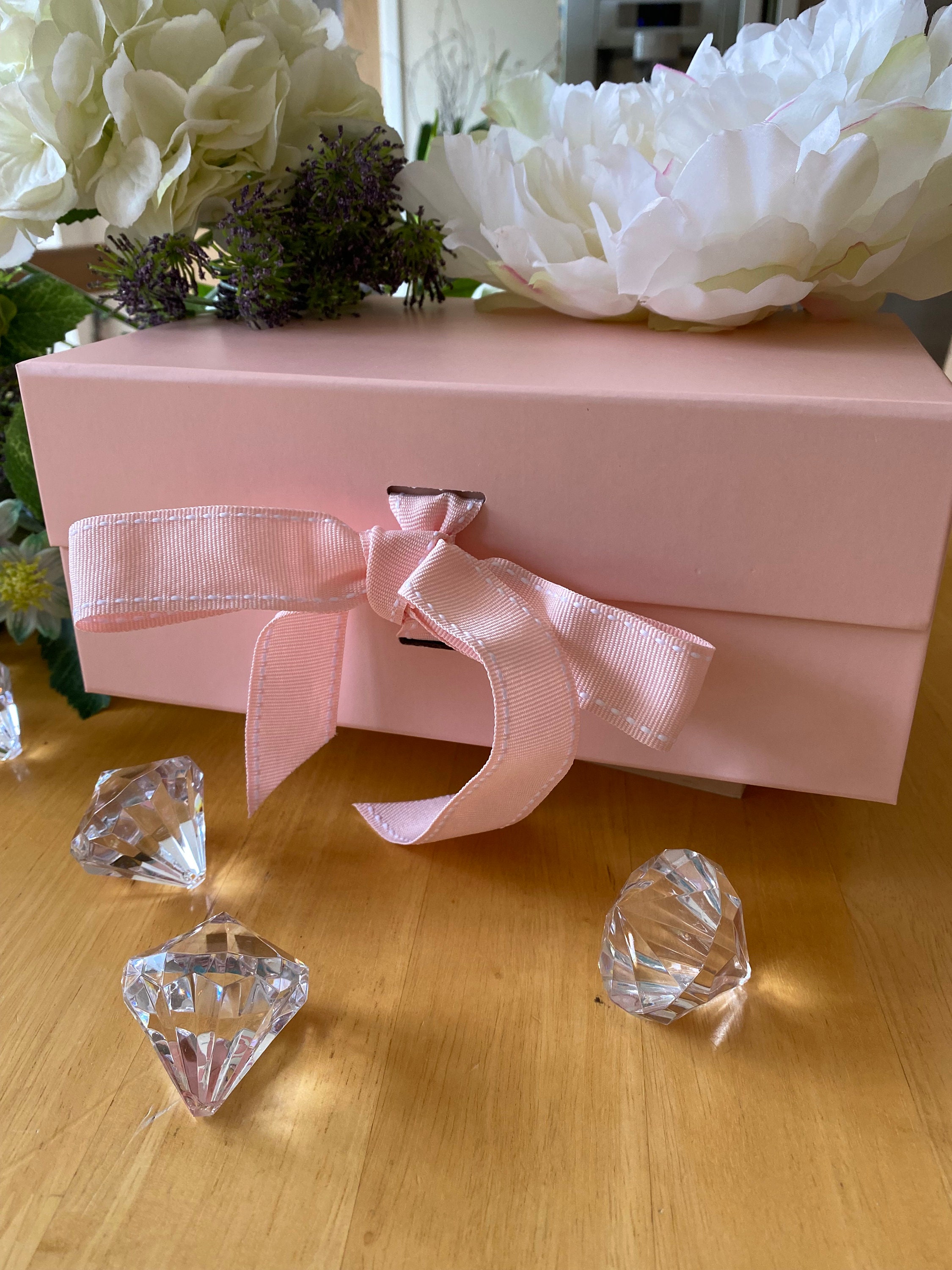 Luxury Fragrance Gift Box Pink/White Box filled with 30 cl Etsy