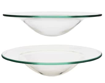 Set glazen wassmeltschalen: branderschalen voor etherische olie