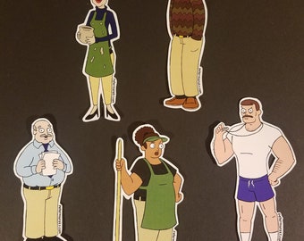 Stickerreeks volwassen personages