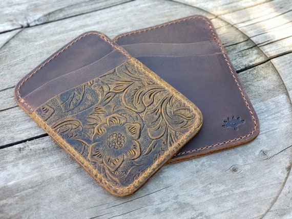 Minimal Wallet, Credit Card Holder, Slim Full Grain Leather wallet, Small Womens Wallet, Minimalist Wallet, Front Pocket Wallet, Mens Wallet