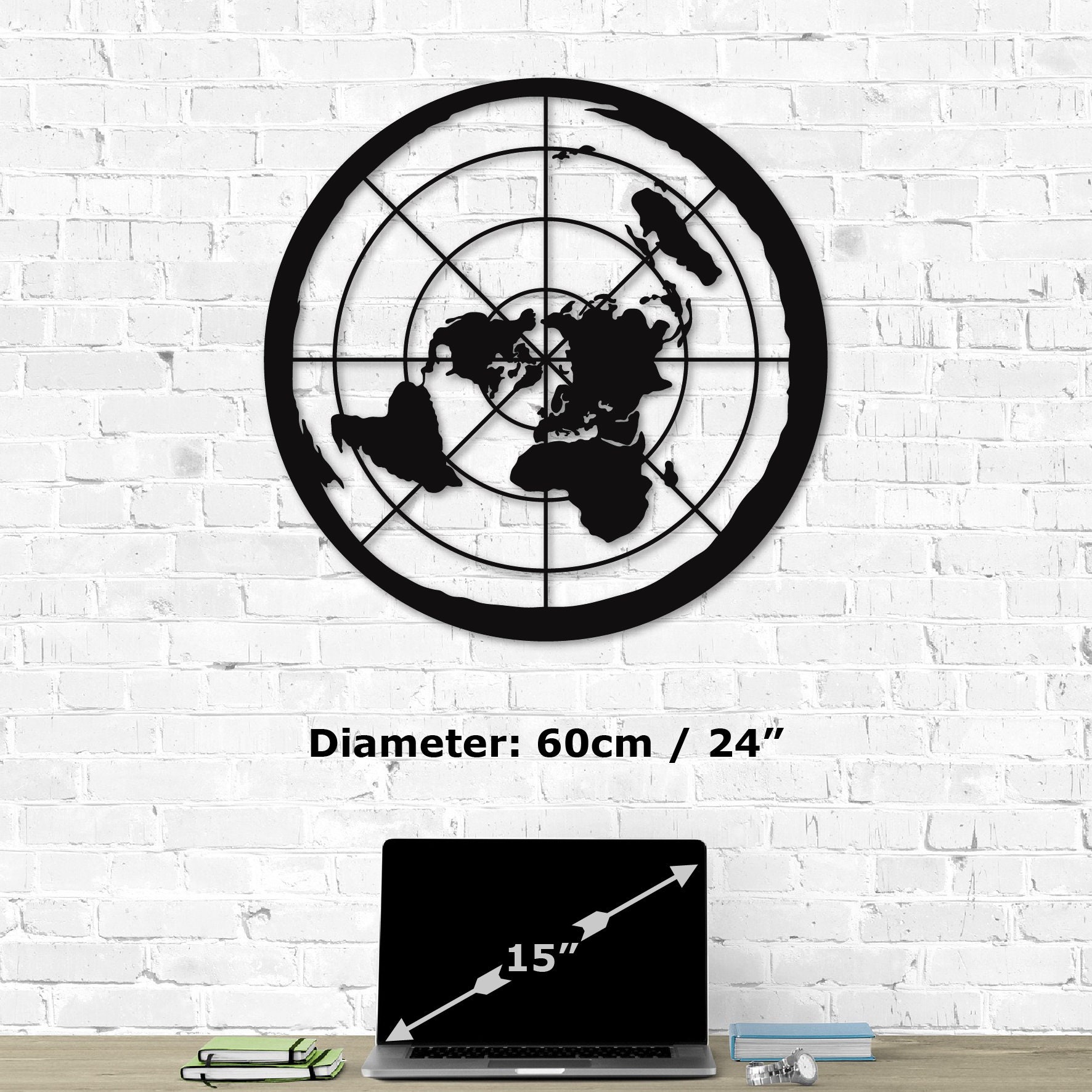 Flat earth deals diameter