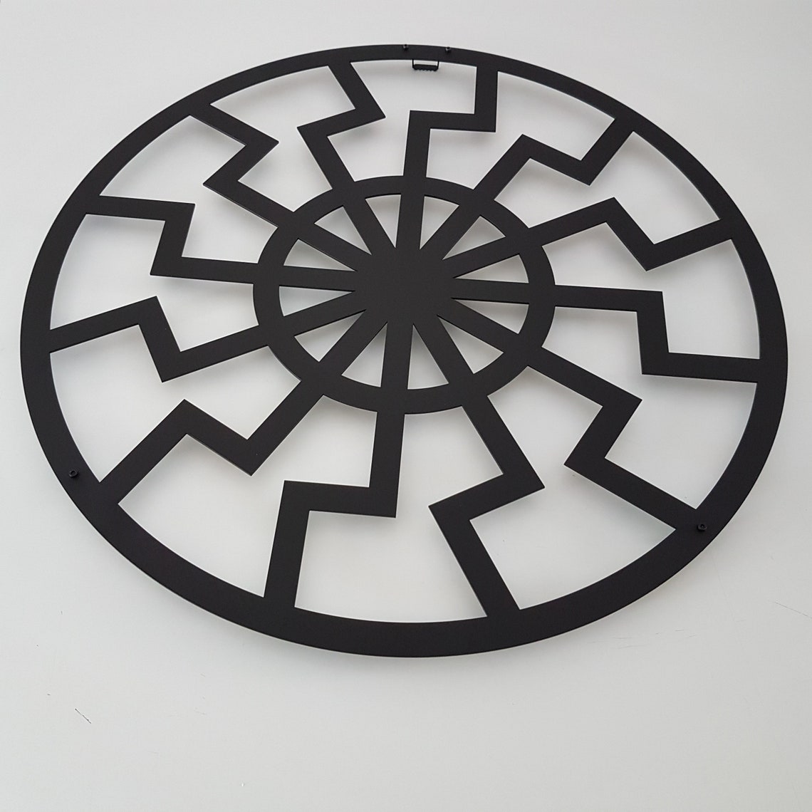 Black Sun Metal Wall Art Schwarze Sonne Wall Decor Occult Etsy UK