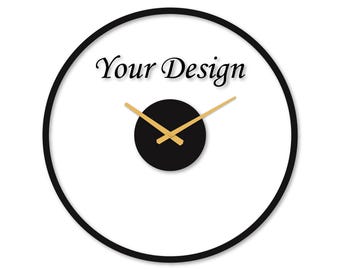 Benutzerdefinierte Metall Wanduhr aus Ihrem Design, Uhr Zeichnung & Produktion nach Ihren Wünschen, personalisierte Metall Wand Dekor Geschenk für Zuhause