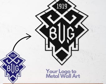 Logo to Metal Wall Art: Custom Office Decor from Logo - Made of Sturdy Iron