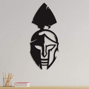 Legionary Metal Wall Art, Roman Soldier with Praetor Helmet, Ready to Hang, Laser Cut Metal Wall Decor, Warrior Wall Painting, Gift for Him
