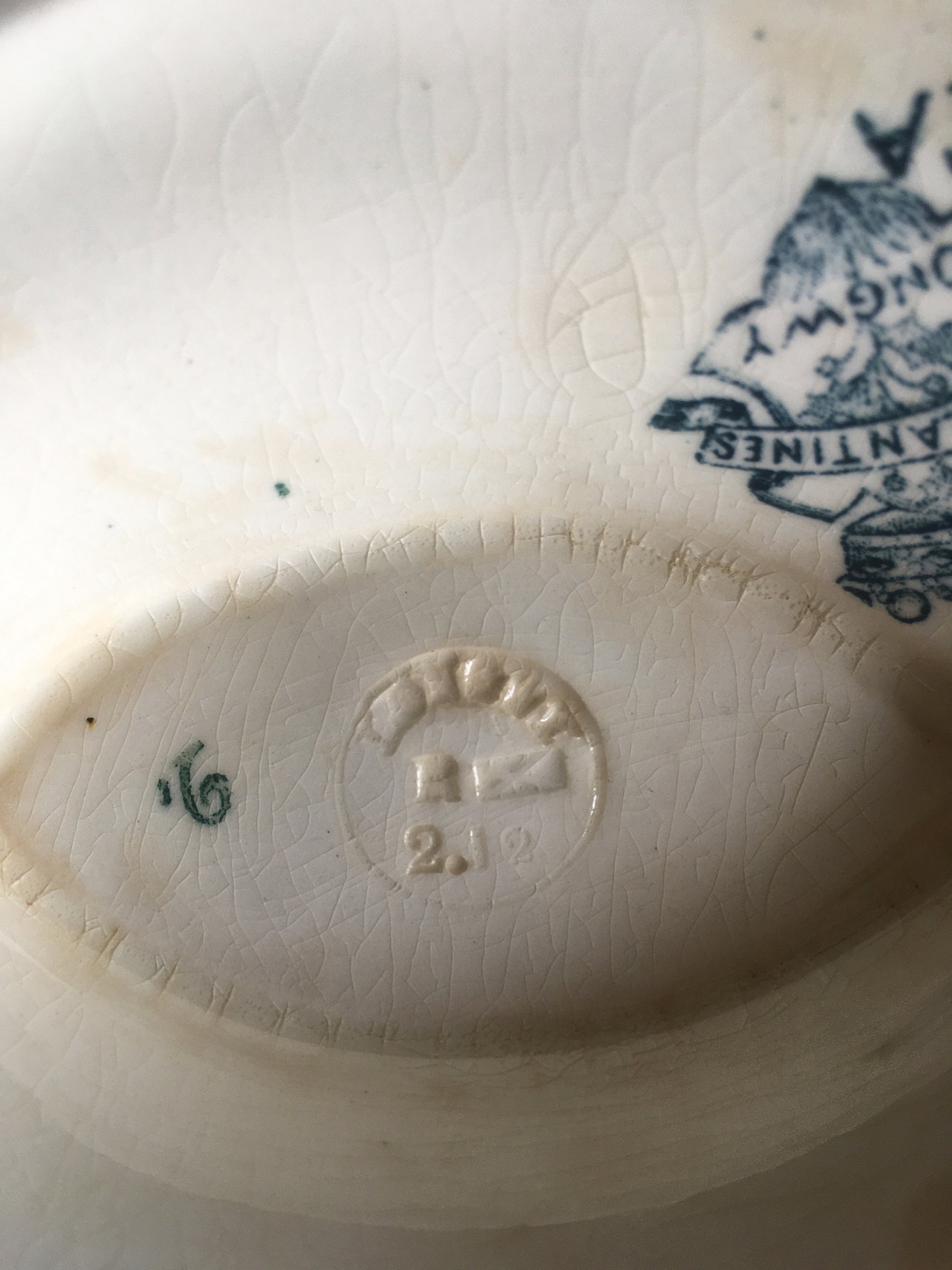 French Vintage Saucier With Attached Under Plate 1900's Etsy