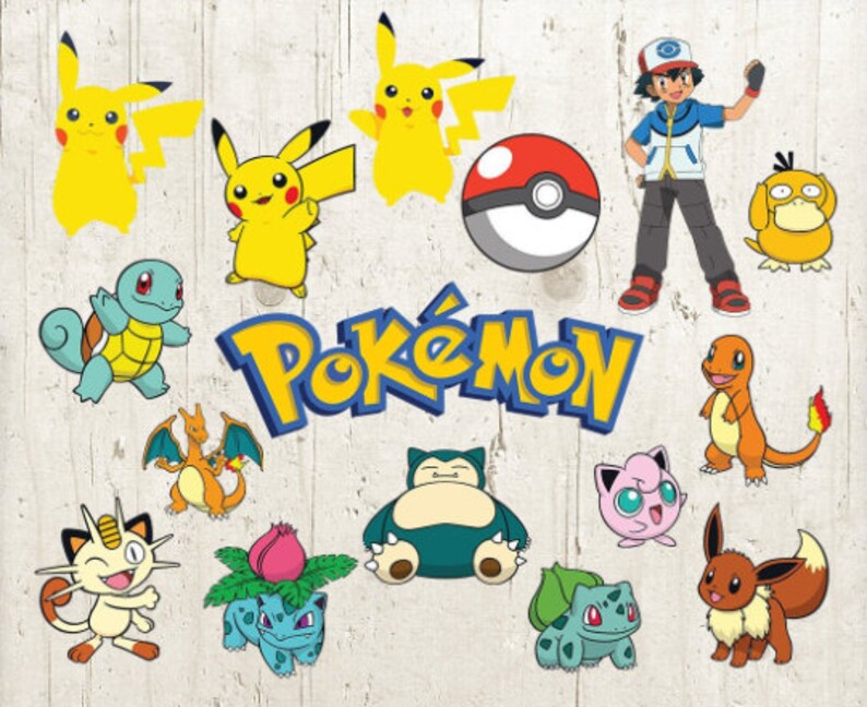 Download Pokemon SVG Pikachu svg pokemon bundle svg Pokemon Go svg | Etsy
